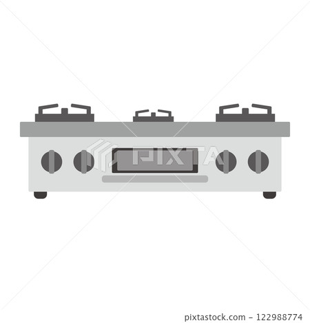Simple gas stove stand illustration Simple gas stove stand illustration 122988774