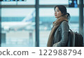 Airport and woman 122988794