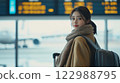 Airport and woman 122988795