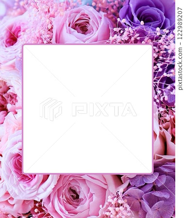 Vertical background material Instagram flower rose pink 122989207
