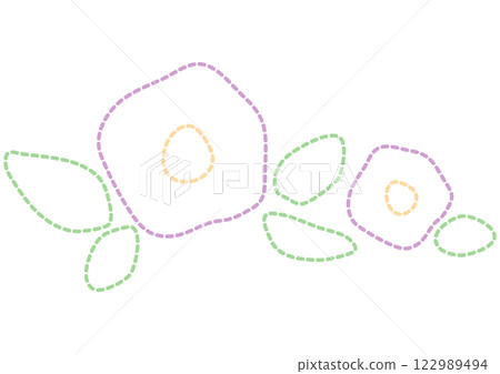 Simple purple flower Simple purple flower 122989494