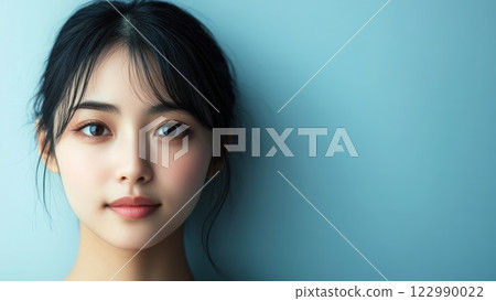 Close-up of a young woman with natural make-up_1 Close-up of a young woman with natural make-up_1 122990022