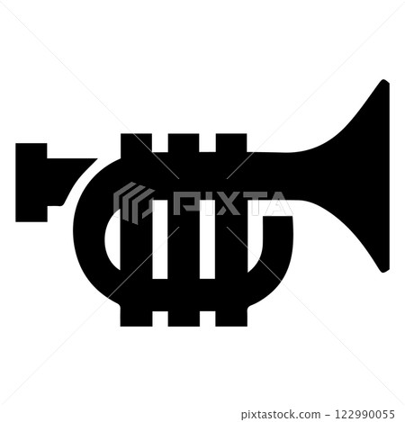 trumpet icon vector template illustration logo design 122990055