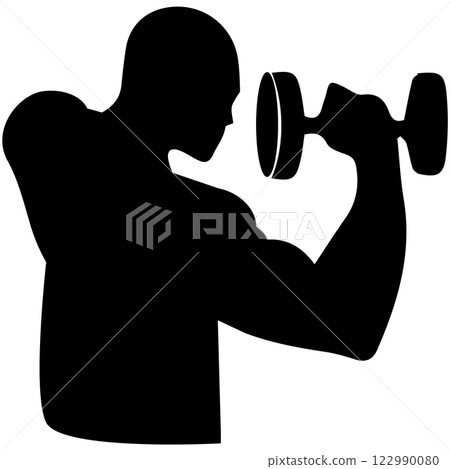Weight lifting icon vector sign symbol for design on white background Weight lifting icon vector sign symbol for design on white background 122990080