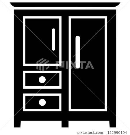 cupboard icon vector illustration symbol design 122990104