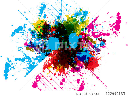 Abstract Vector Splatter Color Background Design. Splash of Color and Dynamic Effects, Illustration Vector Design for Creative Projects Abstract Vector Splatter Color Background Design. Splash of Color and Dynamic Effects, Illustration Vector Design for Creative Projects 122990185