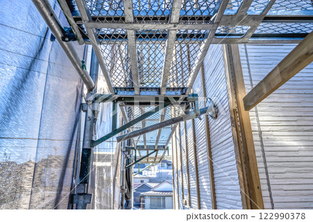 Exterior wall repair work for detached houses: Exterior insulation renovation 122990378