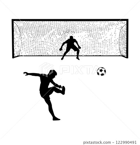 occer goalkeeper icon vector graphic illustration 122990491