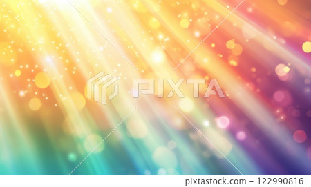 Bright Colorful Abstract Background with Soft Light Rays and Bokeh Effect for Design Projects Bright Colorful Abstract Background with Soft Light Rays and Bokeh Effect for Design Projects 122990816