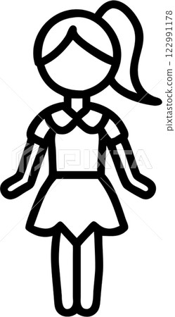 Cosplay in outline icon style, events and Festivals theme. 122991178