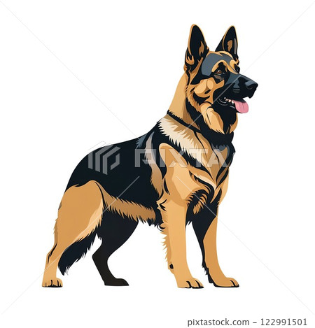 牧羊人全神貫注地看著他的獵物 122991501