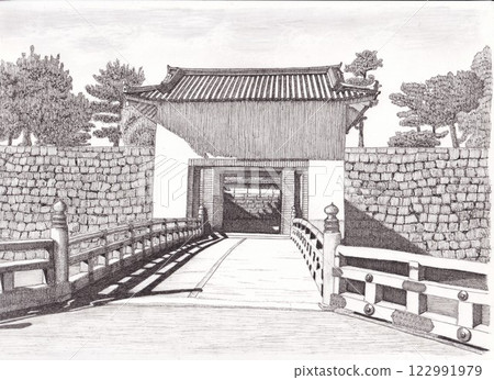 Nijo Castle Tower Gate 122991979