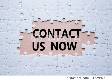 Contact us now symbol. White puzzle with words Contact us now. Beautiful pink background. Business and Contact us now concept. Copy space. Contact us now symbol. White puzzle with words Contact us now. Beautiful pink background. Business and Contact us now concept. Copy space. 122992508