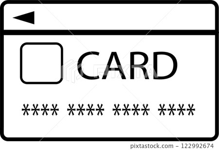 Credit card icon Credit card icon 122992674