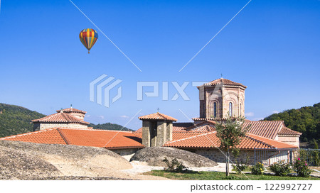 The majestic Meteora monasteries standing on the cliffs, a World Heritage Site 122992727