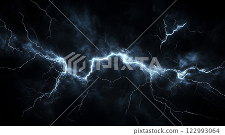 Thunder and lightning background 122993064