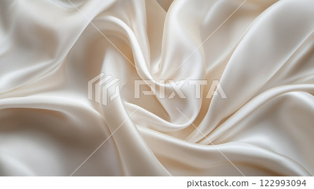 白色絲綢美麗布料背景 122993094