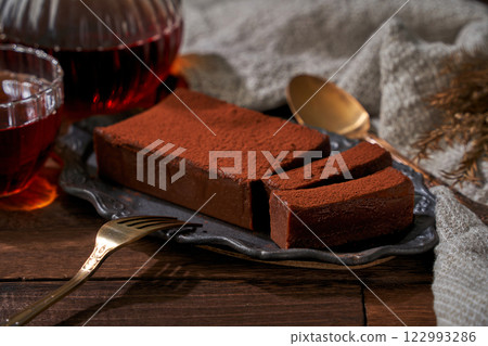 Chocolate terrine – a rich and elegant Valentine's Day treat 122993286