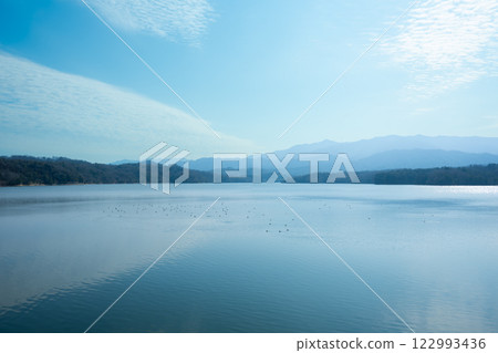 Mannoike Pond in the morning in February Mannoike Pond in the morning in February 122993436