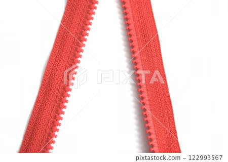 Red zipper Red zipper 122993567