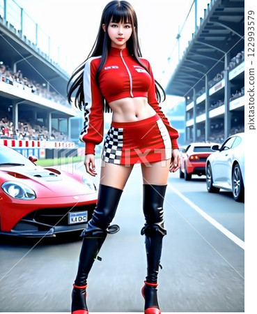 Cosplay Layer Event Race Queen Costume [AI generated image] 122993579