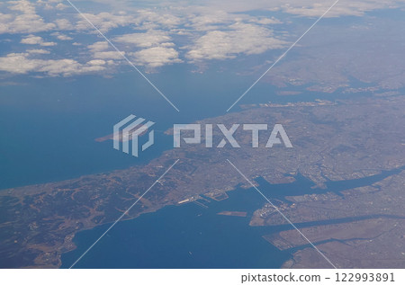 橫跨知多半島，漂浮在伊勢灣上的中部國際機場 122993891