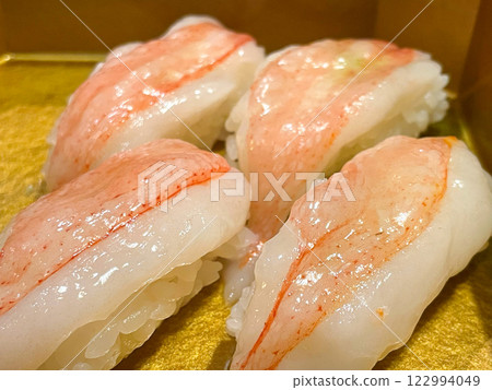 Raw Snow Crab Nigiri Raw Snow Crab Nigiri 122994049