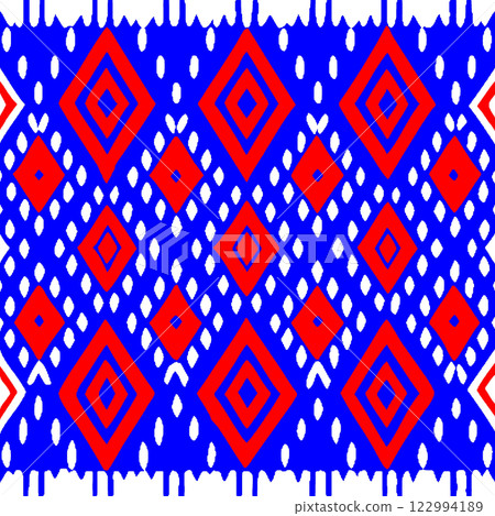 vector seamless geometric pattern background, ethnic pattern, fabric textile, textile design, fashion and boho for wallpaper, textile fills, surface fill style 122994189