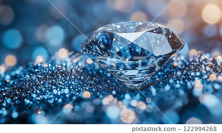 閃閃發光的鑽石藍色鑽石產品照片 122994268