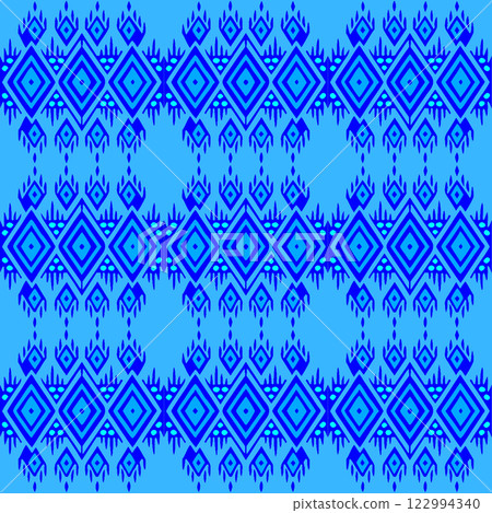 vector seamless geometric pattern background, ethnic pattern, fabric textile, textile design, fashion and boho for wallpaper, textile fills, surface fill style 122994340