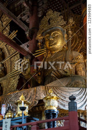 Statue of Kokuzo Bosatsu at Todaiji Temple in Nara 122994983
