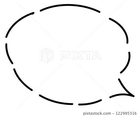 手寫的語音氣泡圖 手寫的語音氣泡圖 122995316