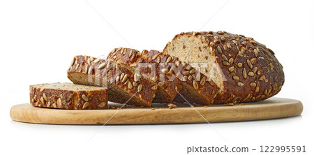 freshly baked sliced bread freshly baked sliced bread 122995591