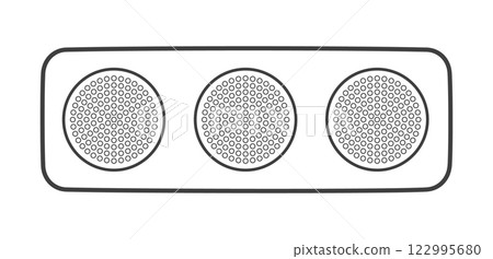 Flat traffic signal 122995680