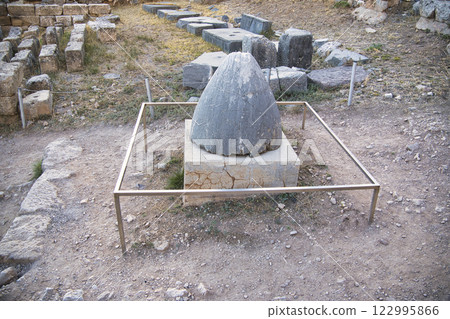 德爾斐希臘古代遺址的景色 122995866