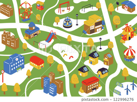 Cityscape Isometric 122996276