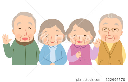 Elderly group, senior, elderly Elderly group, senior, elderly 122996378