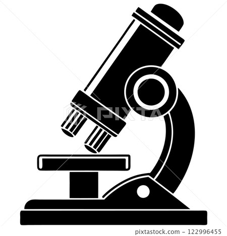 microscope icon in simple style 122996455