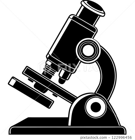 microscope icon in simple style 122996456