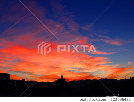 A sunset A sunset 122996482