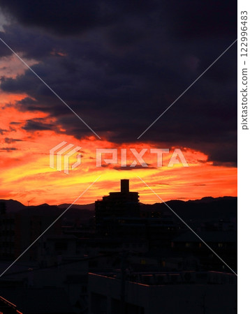 A sunset A sunset 122996483
