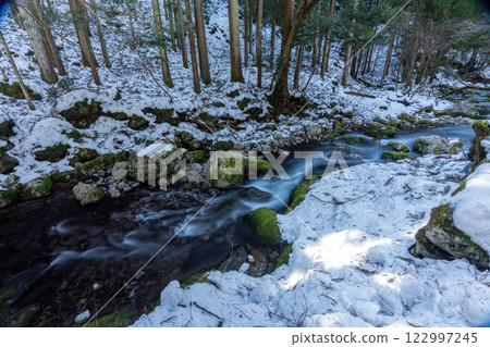 Kawachi Valley in winter 122997245
