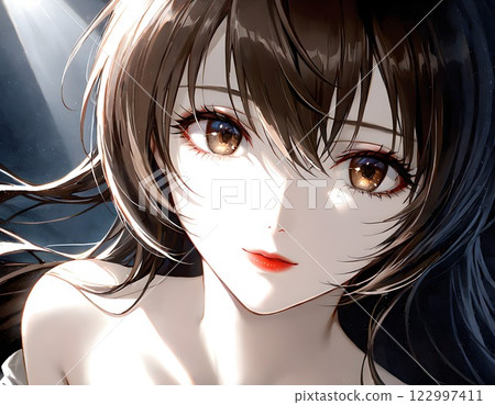 Beautiful woman beauty portrait 122997411