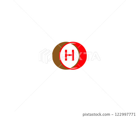 initial letter h circle logo initial letter h circle logo 122997771