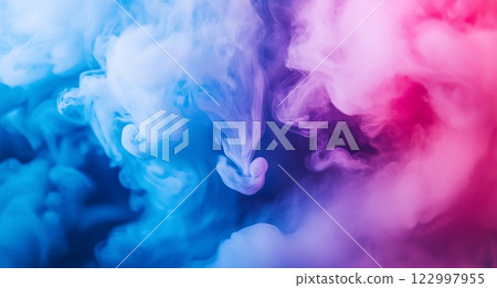 Abstract smoke background with blue and pink colors Abstract smoke background with blue and pink colors 122997955