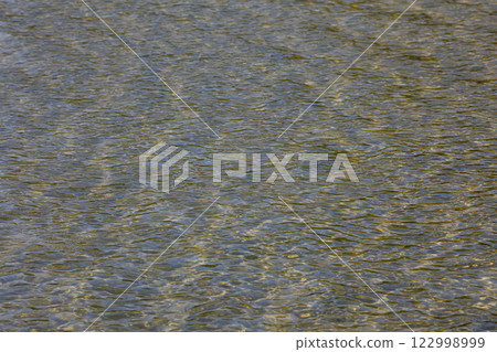 The Glittering Water Surface features Gentle Reflections in a serene and tranquil setting The Glittering Water Surface features Gentle Reflections in a serene and tranquil setting 122998999