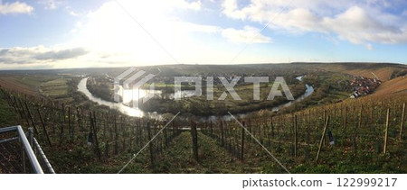 德國南部葡萄園的冬天 122999217