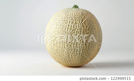 Cantaloupe melon isolated on white background 122999515