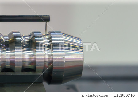 Close up scene the surface roughness measuring machine. 122999710