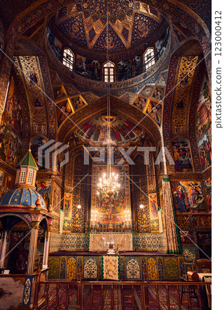 Vank cathedral in Isfahan city, Iran 123000412